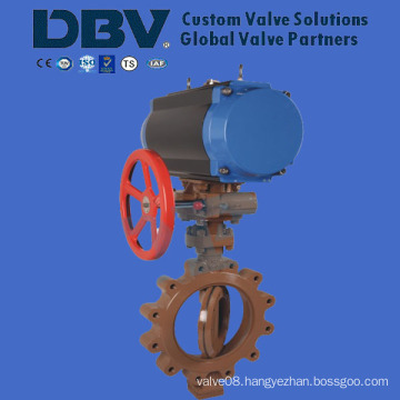 Pneumatic Lug Metal Seated Butterfly Valve